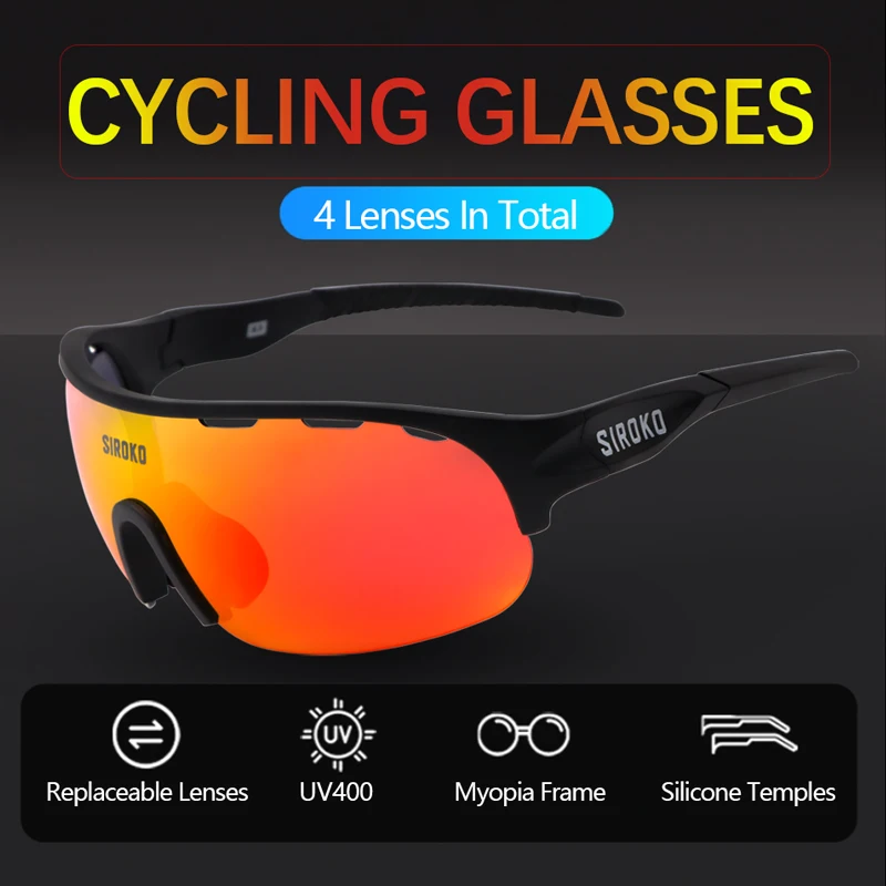 Siroko K3 brand Sunglasses Cycling polarized riding outdoor sunglasses men and women sports road bike Mtb mountain bike glasses