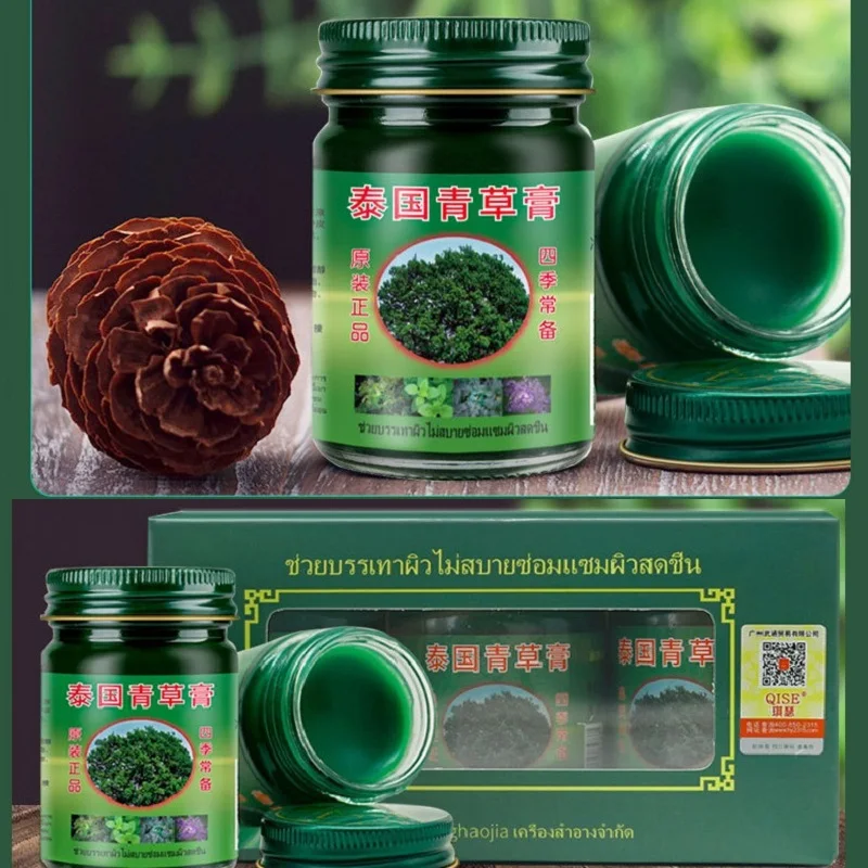 

50g Thailand Pain Relief Plaster Natural Herb Cream Cooling Ointment Anti-Mosquito Bites Rheumatism Motion Sickness Headache