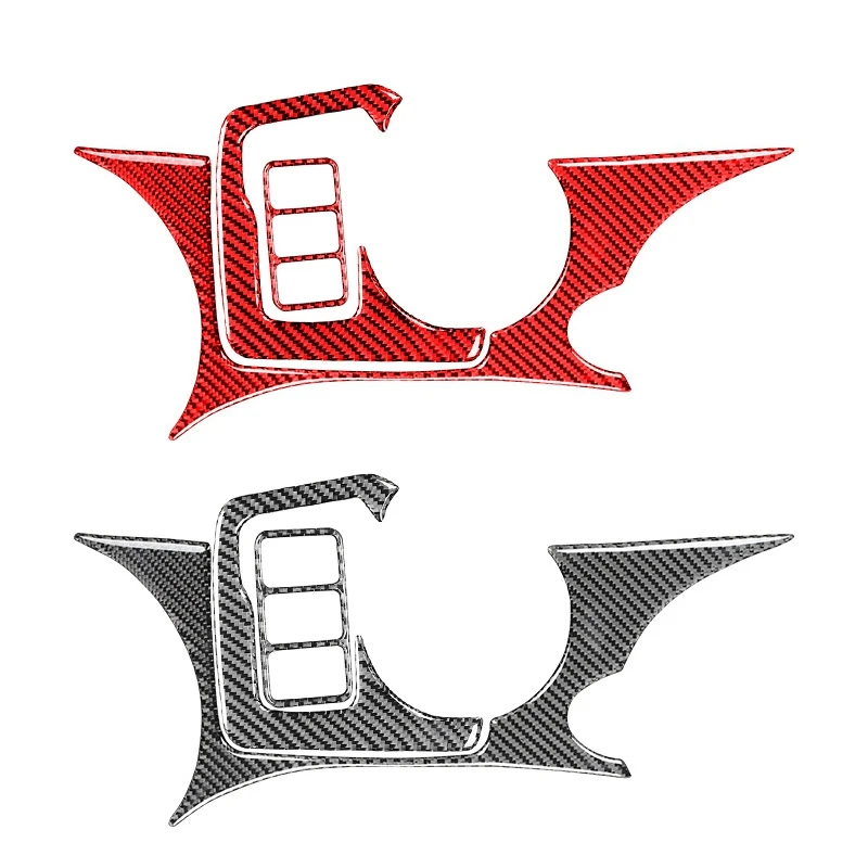 

Наклейка на панель центральной консоли из углеродного волокна для Nissan 370Z 2009-2020, 3 шт., защитная крышка подлокотника