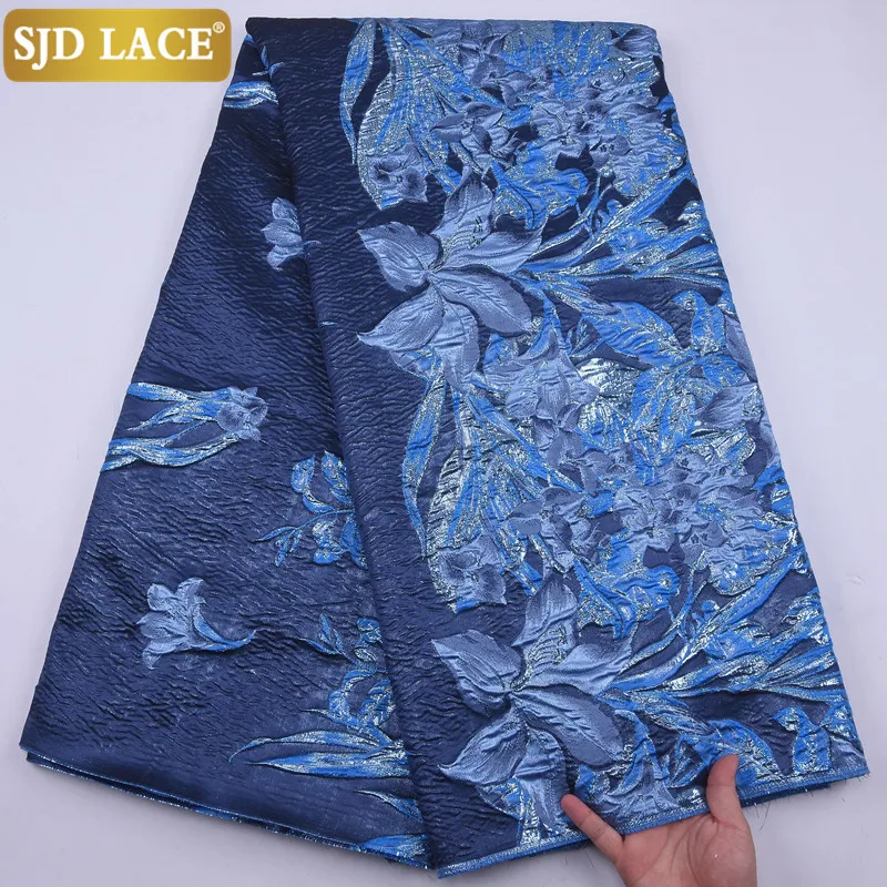 

SJD LACE 2021 Brocade Tissue African Lace Fabric Embroidery French Lace Fabric High Quality Jacquard Laces For Wedding Sew 2172B