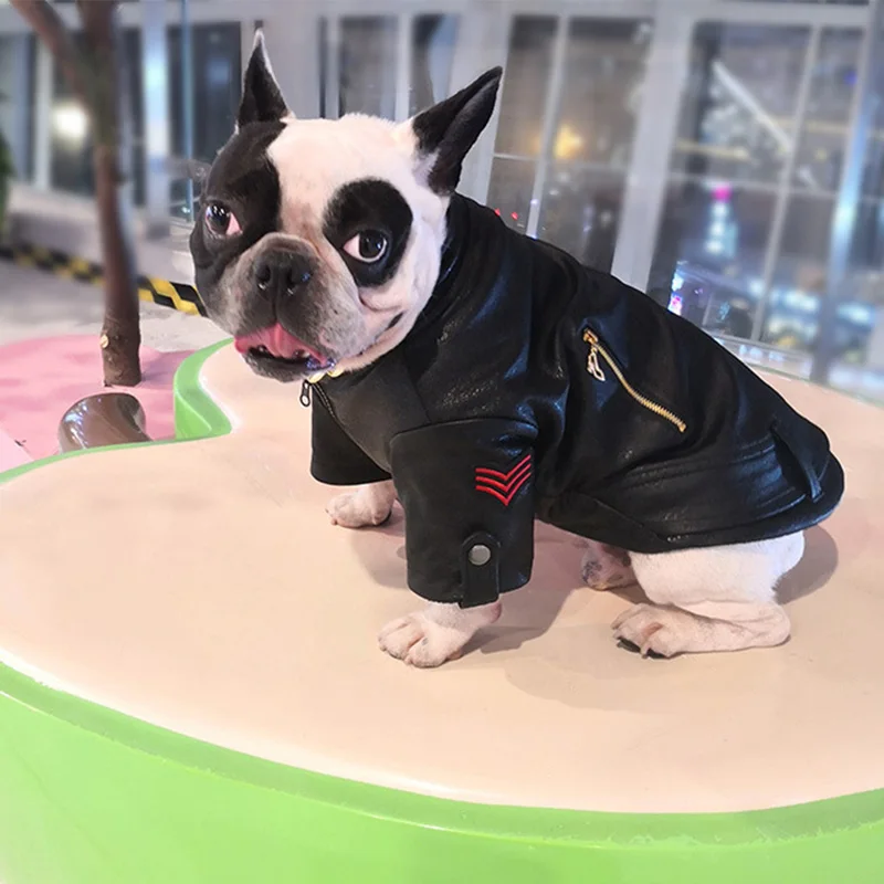 Зимнее ветрозащитное пальто для собак куртка одежда французского бульдога
