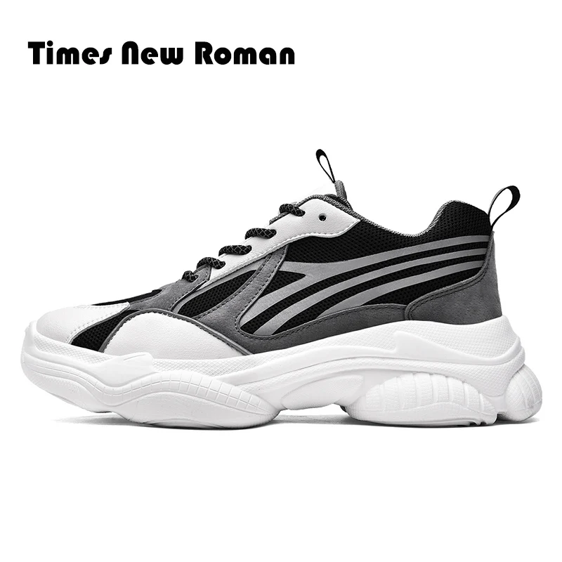 Times/Новинка Обувь на плоской платформе в римском стиле Женские кроссовки толстой