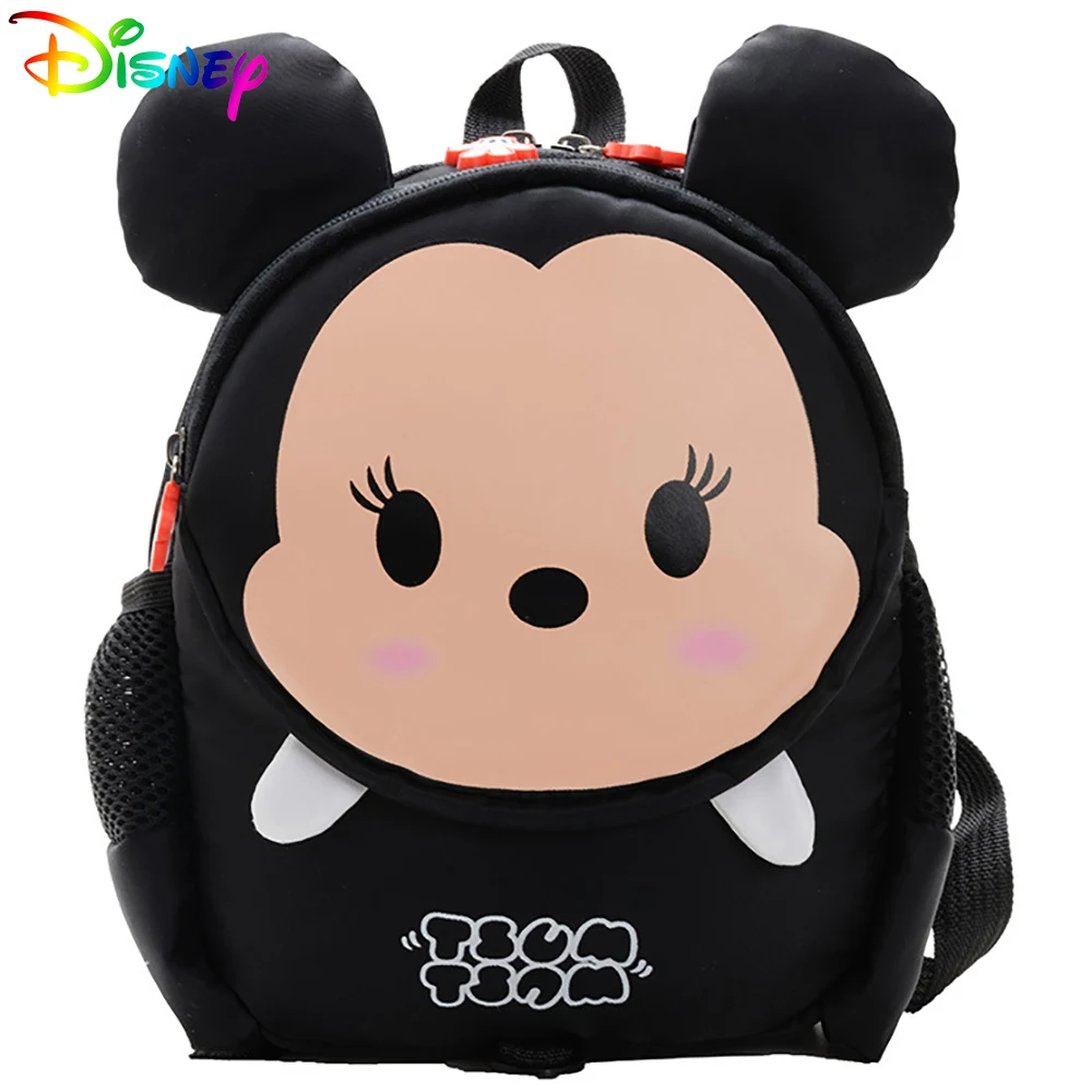 Детский рюкзак Disney для мальчиков и девочек, милый ранец с рисунком Микки Мауса ЦУМа для малышей, модная школьная сумка с героями мультфильмо...