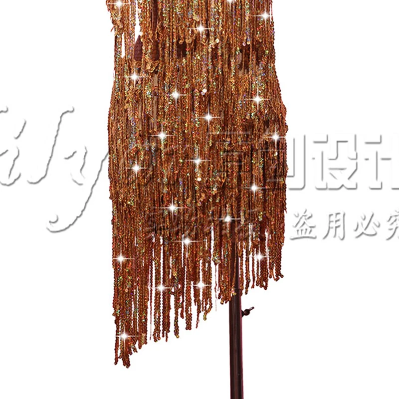 

New Latin Dance Dress Competition Dress Costumes Skirt Performing Dress Adult Customize Children Red Matador Skirt Split Skirtes