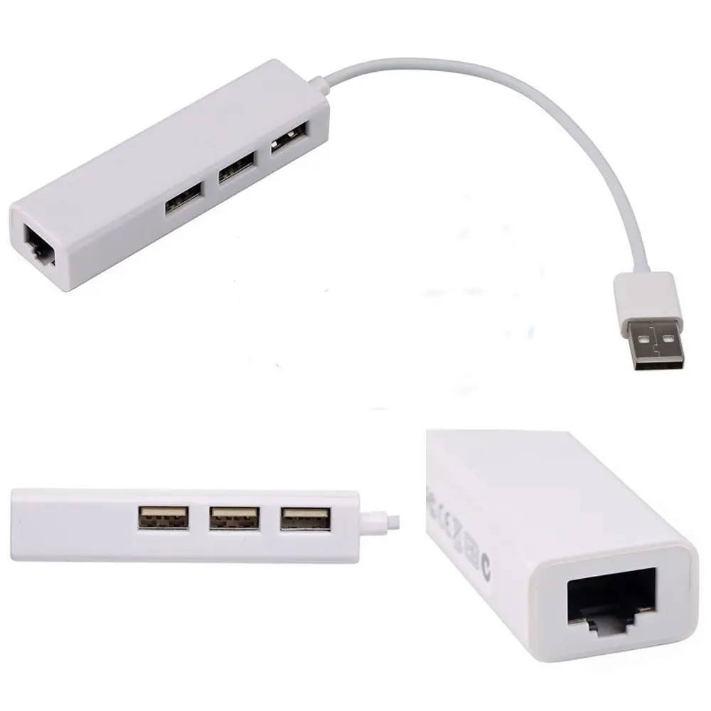 

Адаптер для быстрой локальной сети 3HUB USB 2,0 к Rj45 для MacBook Air Pro, ноутбука, ПК, Новинка