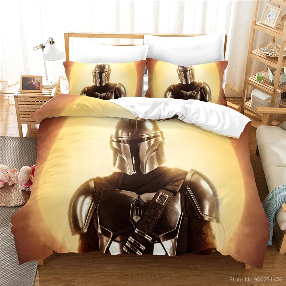 

Disney Star Wars Yoda Bedding Set Twin Full Queen King Size Comforter Cover with Pillowcase Set Duvet Cover Set for Home Bedroom