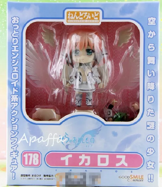 Anime Figure 10cm Q Version Sora No Otoshimono Icarus/Ikaros 178# PVC Action Figures Toys Movable Change Face Model Doll | Игрушки и