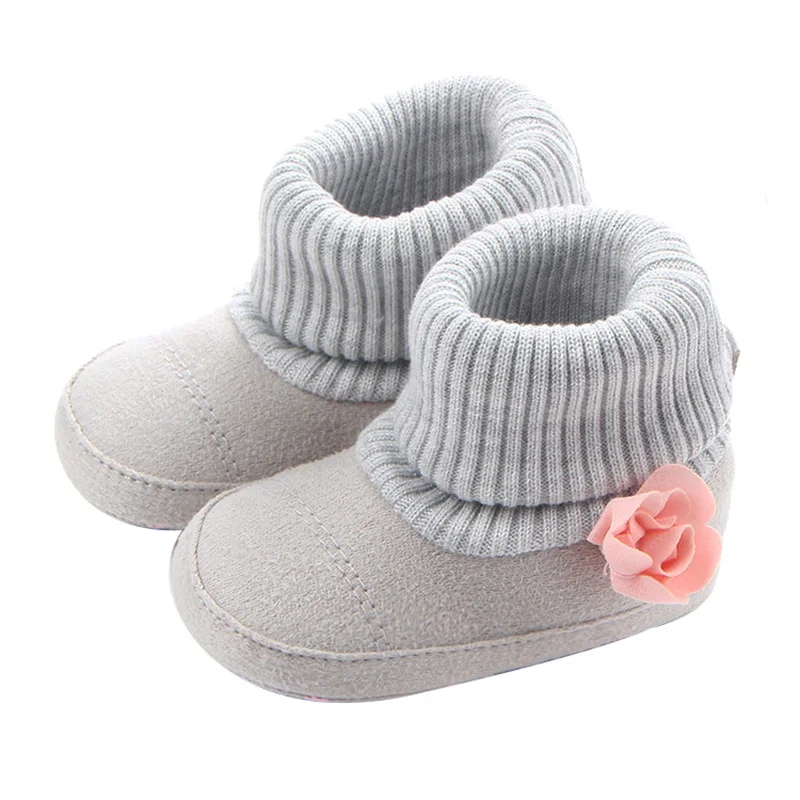 Зимняя детская обувь тонкие длинные плюшевые сапоги для младенцев девочек