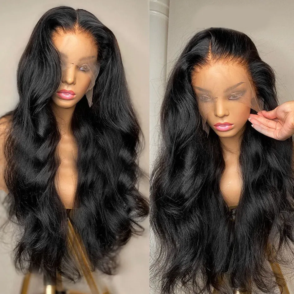 Парик из натуральных волос 30/32 дюйма 13x 4|Парик на кружеве| |