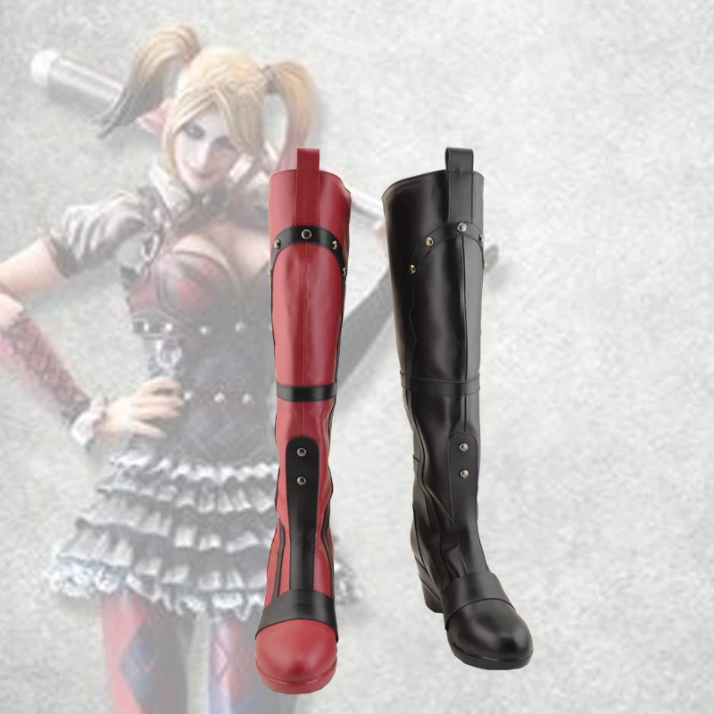 Костюмы Бэтмен и Харли Куинн обувь Квинн маскарадный костюм на Хэллоуин для