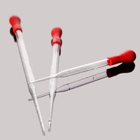 20 pieceslot glass dropper with red cap laboratory pipette 10121518cm