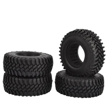 4PCS 100mm 1.9 inch Rubber Tires With Foam Inserts for 1:10 RC Rock Crawler Axial SCX10 D90 D110  Tamiya CC01 1.9 Inch Tyres