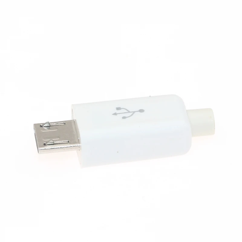 4.Micro USB-White 10 шт./партия Micro USB 5P 30V 1.5A Micro/MINI USB Разъемы пластиковый корпус Jack Хвост штекер электрические клеммы - Цвет: 4.Micro USB-White