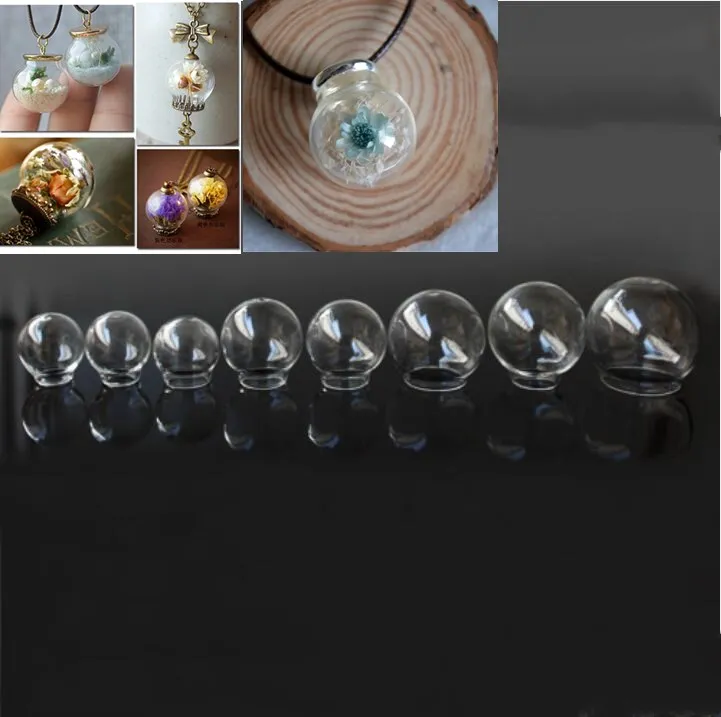 8 шт. прозрачный круглый стеклянный шар разных размеров стеклянная подвеска