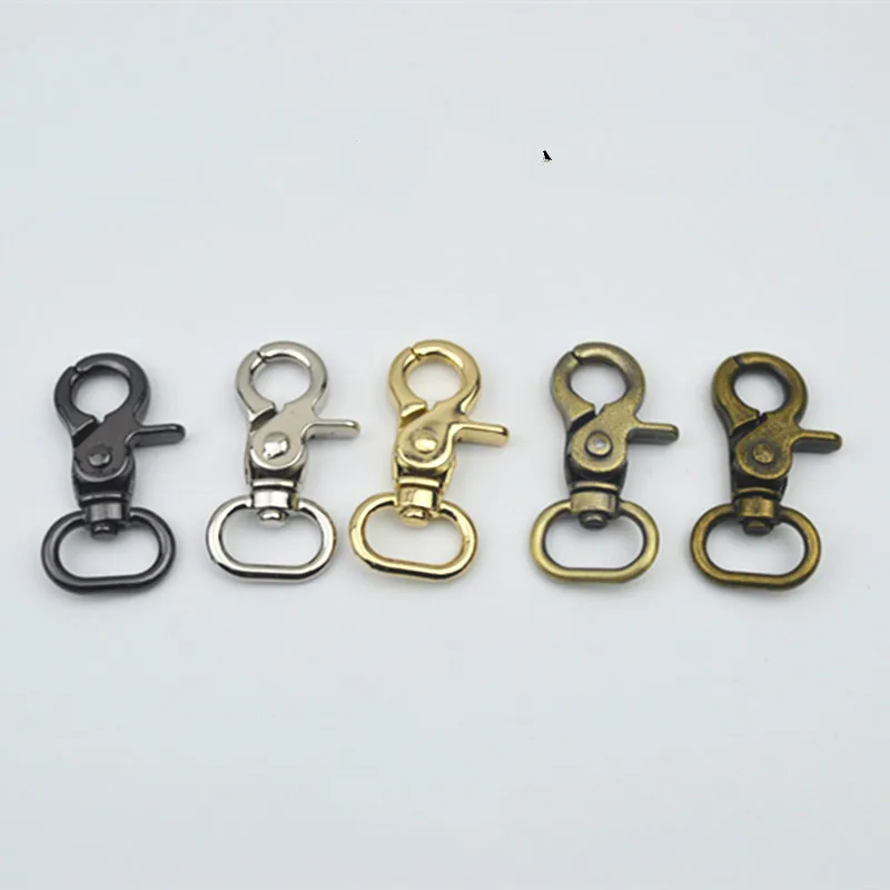 

2 Pcs Long 44mm Metal Swivel Trigger Lobster Clasp Snap Hook Key Chain Ring Paracord Lanyard DIY Craft Outdoor Backpack Bag Part