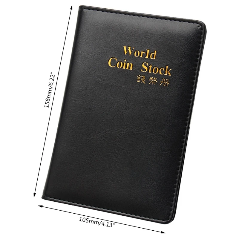 

50LD 60 Collection Storage Penny Pockets Money Album Book Collecting Coin Holder