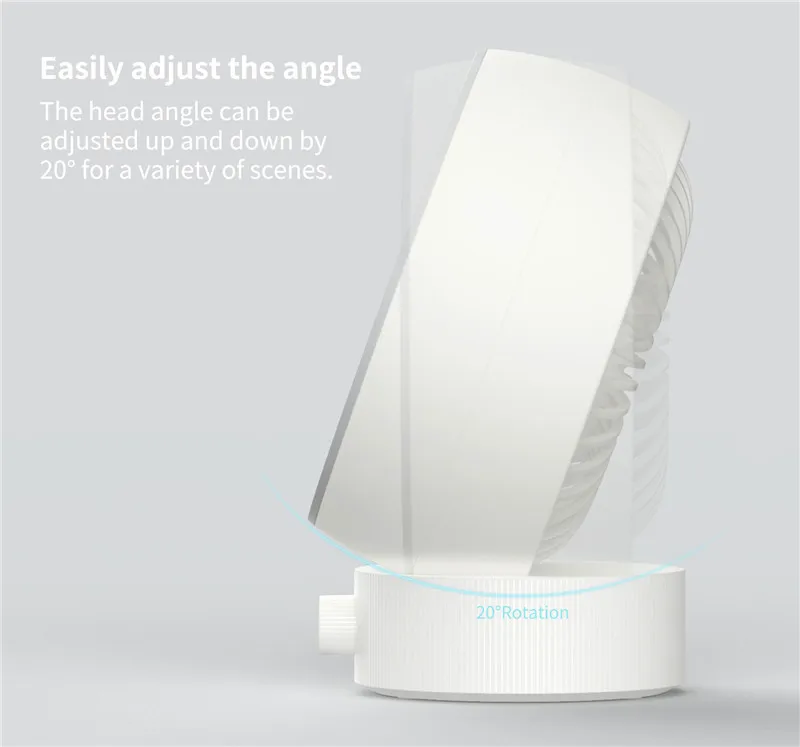 

Original Vh Mini Fan Portable Ventiladors Usb Mijia Fan Ultra Quiet Smart Touch Summer Cooler Double Leaf Desktop Fan