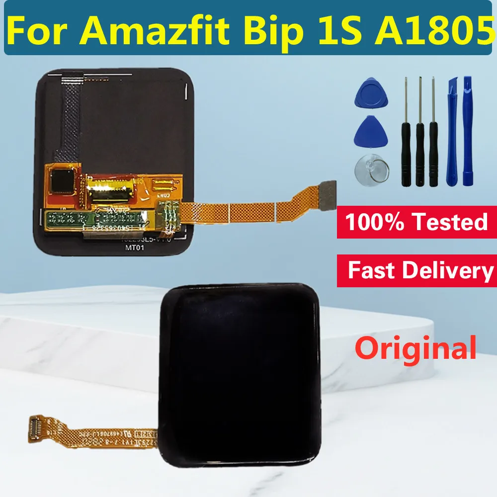 

Original For Amazfit Bip 1S A1805 LCD Display Touch Screen Digitizer For Amazfit Bip 1S A1805 Smart Watch Screen Replacement