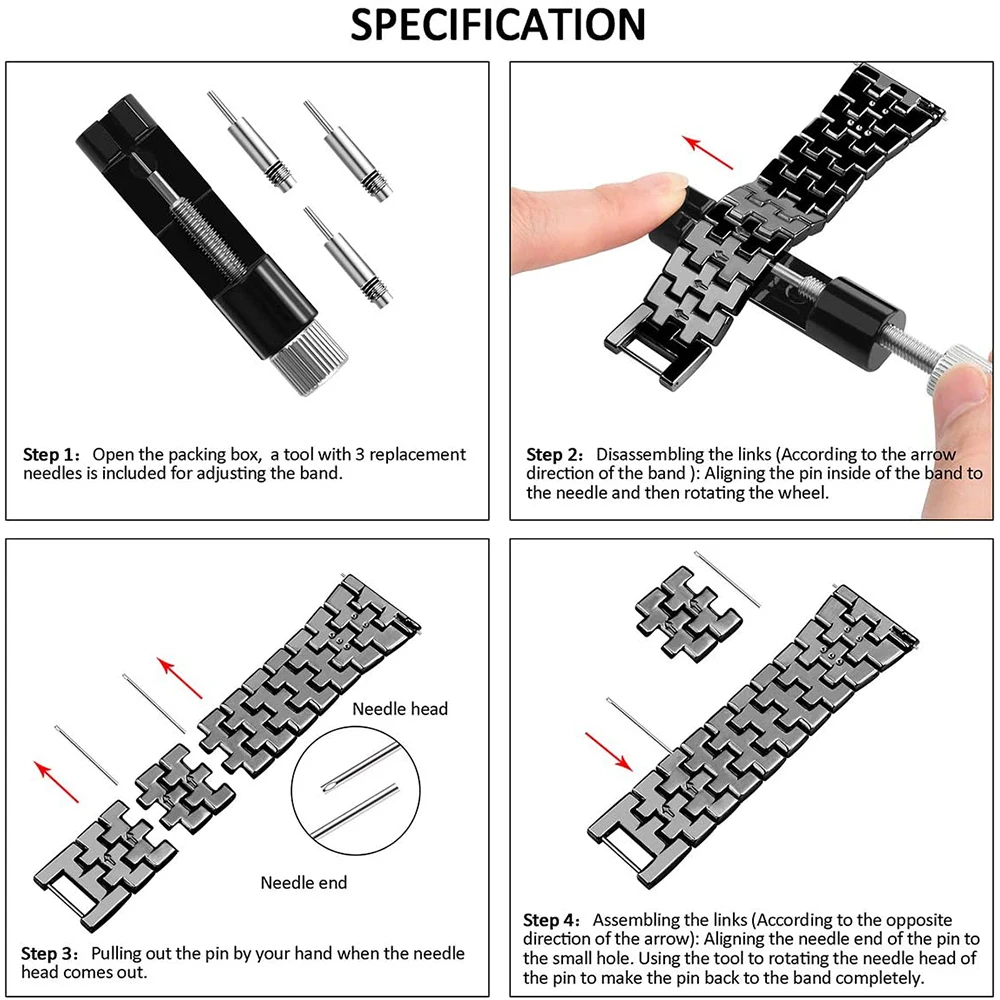 

20mm 22mm Diamond Metal Strap For Samsung Galaxy Watch 3 41/45mm 42/46mm Active 2 40/44mm Steel Watch Band For Amazfit Huawei