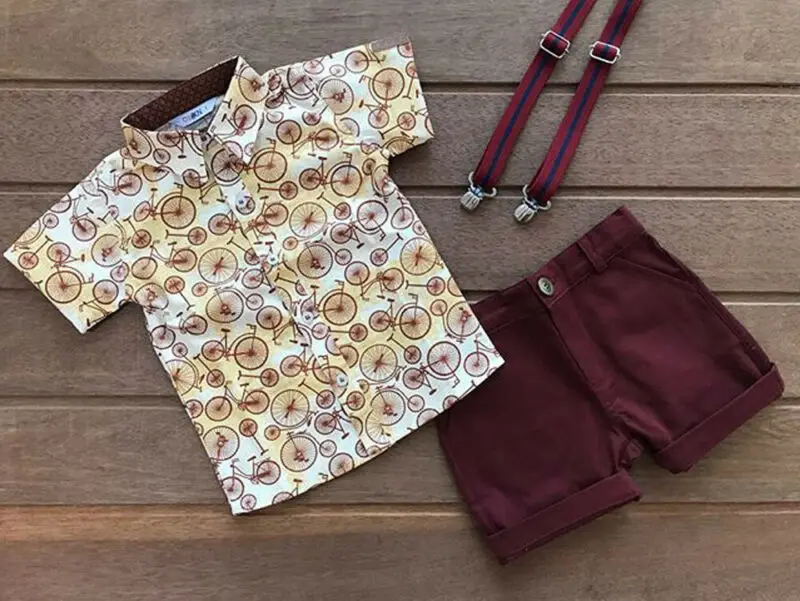 Goocheer детская одежда для маленьких мальчиков джентльмена футболка Топы короткие