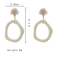 new european and american exaggerated geometric hollow spray paint multilayer earrings simple earrings bohemian earrings charm