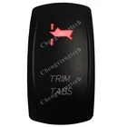 Разъем 7 Pins DPDT триммеры автомобиль Лодка однократно перекидной переключатель (ВКЛ) Off (On) красный светодиод 12v 24v морской Класс Водонепроницаемый переключатель