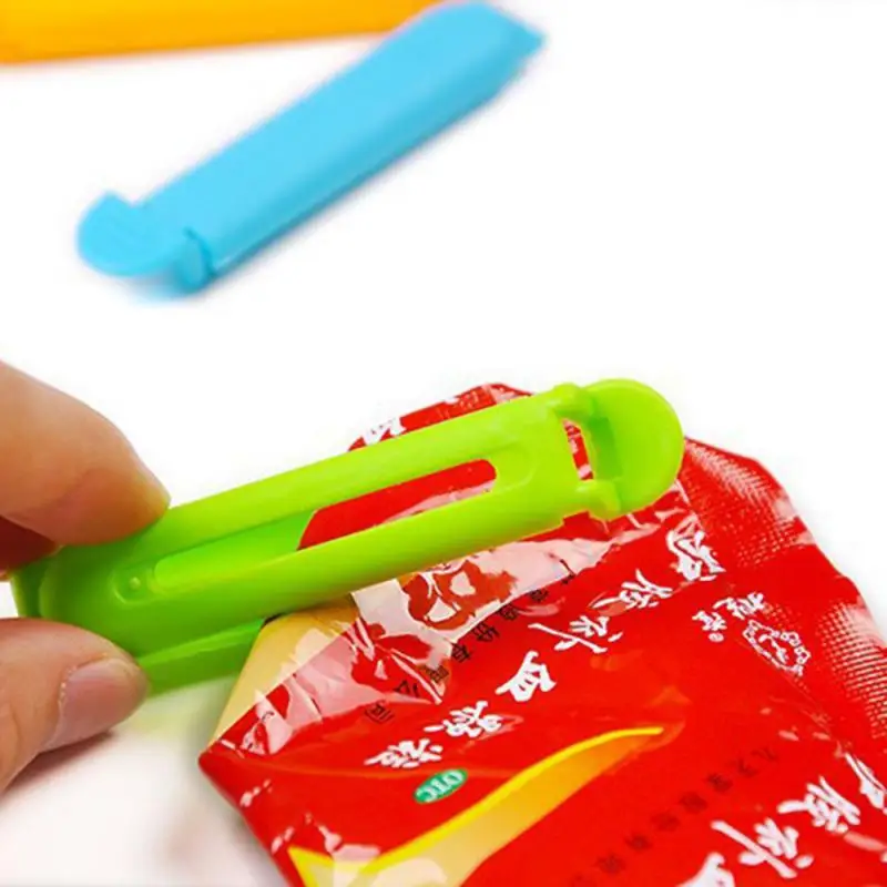 

5Pcs Portable New Kitchen Storage Food Snack Seal Sealing Bag Clips Sealer Clamp Plastic Tool Home Kitchen Accessories Items
