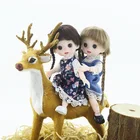 Новинка BJD 16 см белая мышечная кукла 13 суставов подвижная Мини Милая телесная кукла с зубами модная нарядная игрушка для девочек детский подарок для обуви