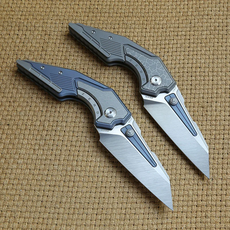 Тактический складной нож MAXACE Zerg лезвие M390 KVT шариковый подшипник титановая ручка