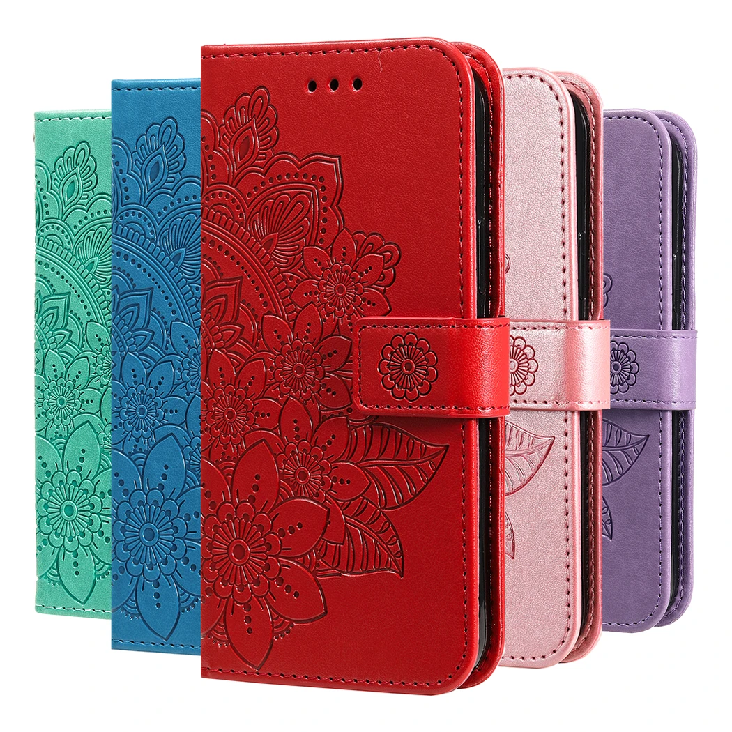 

Flower Flip Wallet Leather Phone Case For OPPO A54 A74 A94 4G A93 5G A73 A53S A53 A32 A33 2020 Find X2 Lite X3 Pro X3 Neo Cover