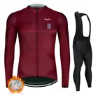 Мужской флисовый спортивный костюм Ralvpha, одежда для велоспорта на зиму, 2022