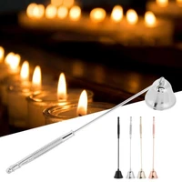 2345pcs stainless steel candle wick bell snuffer home hand put off tool kit candle hand put off tool candle accessories sale