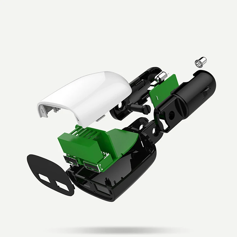 FERISING LED QC3.0 Car Charger Digital Display Dual Car-charger USB Port for iPhone/Samsung/Xiaomi Phone Charging Adapter | Мобильные