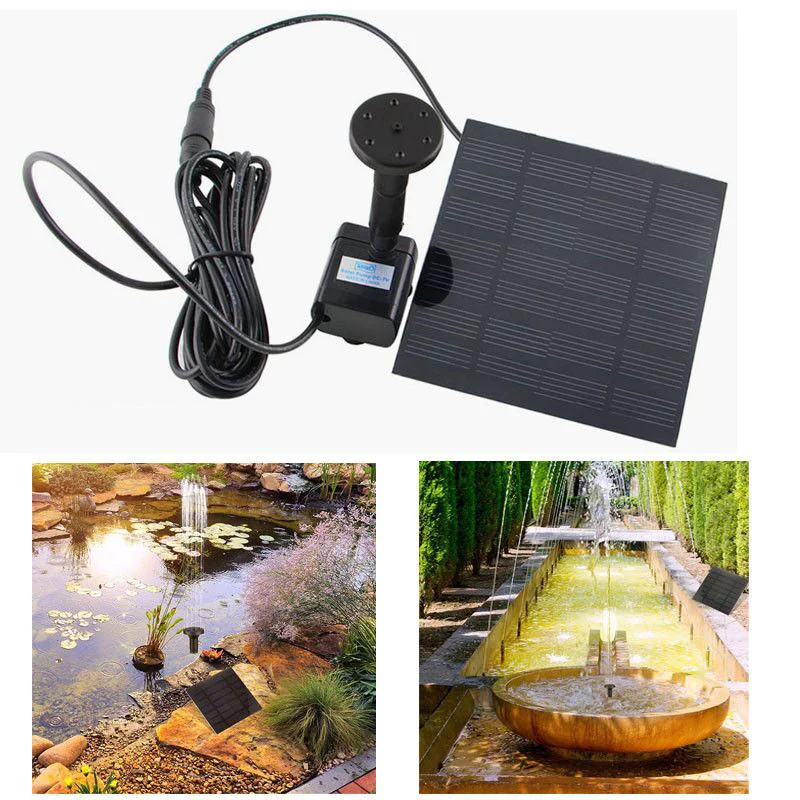 Водяной насос на солнечной батарее 7 в 1 2 Вт л/ч аквариумный фонтан бассейн сад