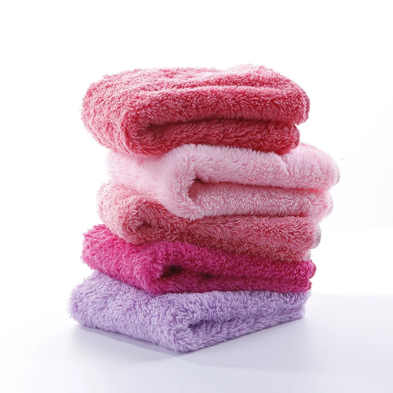 Плотное Коралловое флисовое домашнее супер впитывающее полотенце из микрофибры