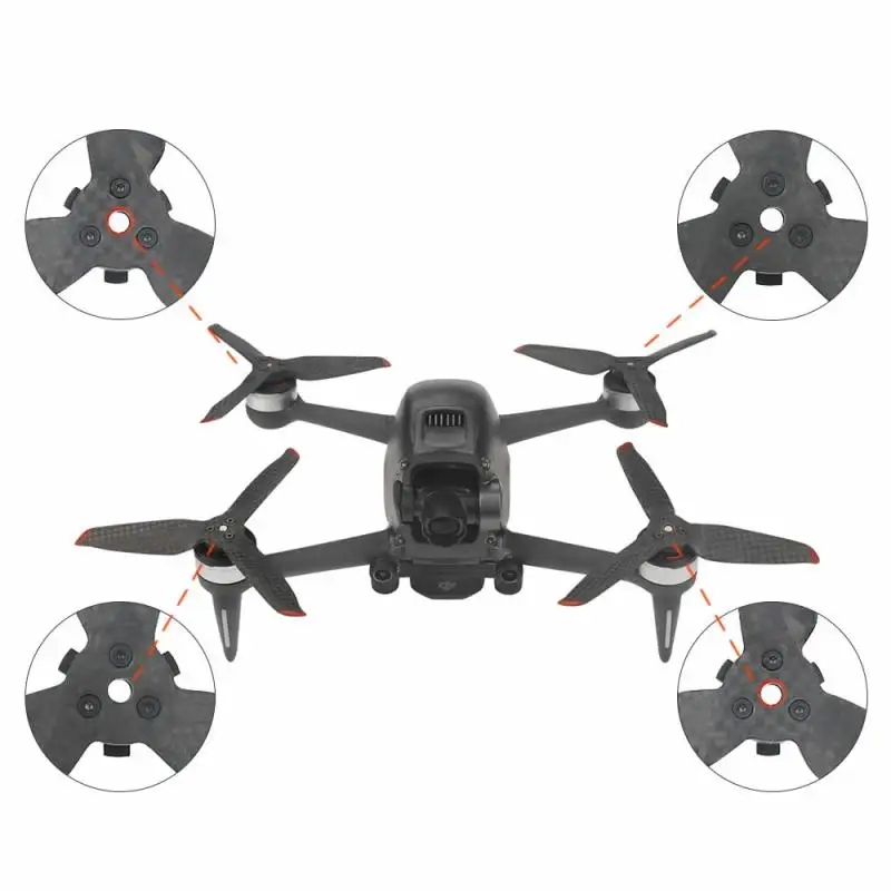 

5328S Carbon Fiber Blades Propellers Suitable For DJI FPV Riders High Hardness High Strength Durable Camera Drones Components
