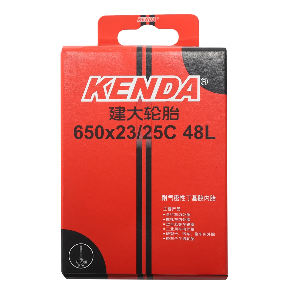 Велосипедная внутренняя трубка KENDA 650 камера * 23-25C FV 48L Presta 48 мм горный велосипед