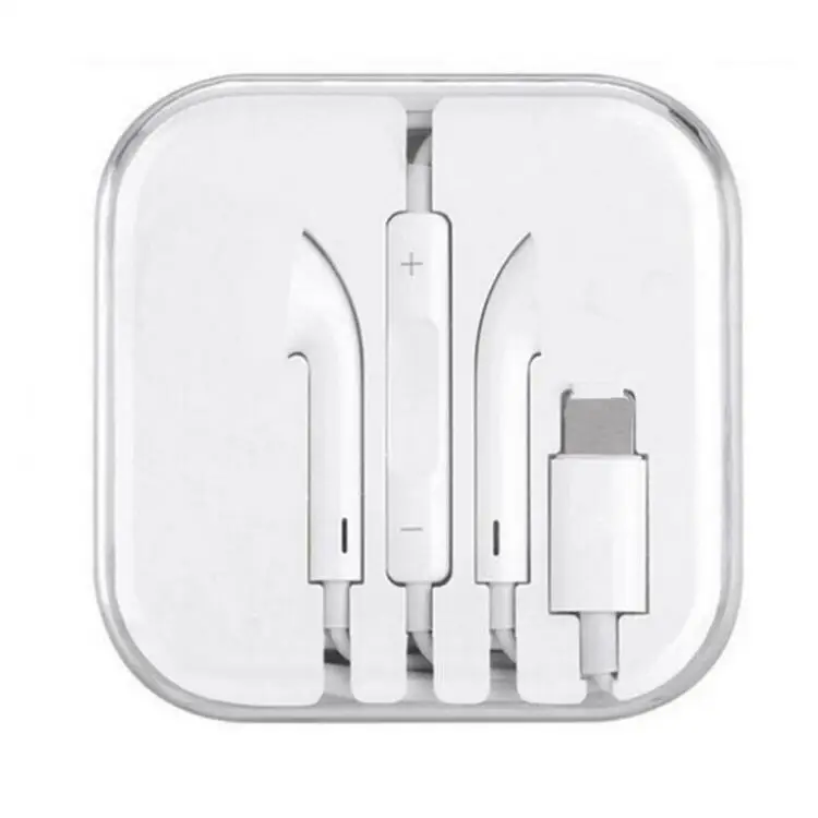 Для Iphone 7 в ухо стерео наушники с микрофоном Проводные Bluetooth наушники для Iphone 8 Plus X Xr Xs Max 10 гарнитура - Цвет: Белый