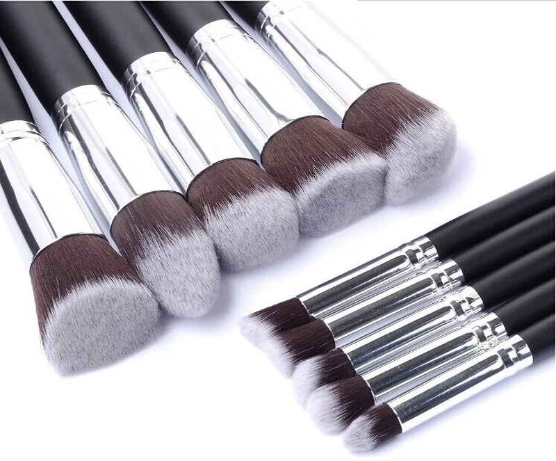 

10pcs Makeup Brushes Tool Set Cosmetic Concealer Highlighting Powder Eye Shadow Foundation Blush Beauty Make Up Brush Kit