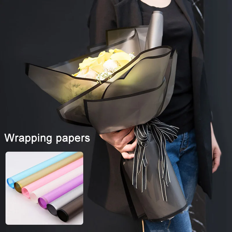 60cm/ Roll Candy Color Flower Wrapping Paper Rose Wedding Christmas Decoration Bouquet Packaging Material-35 | Дом и сад