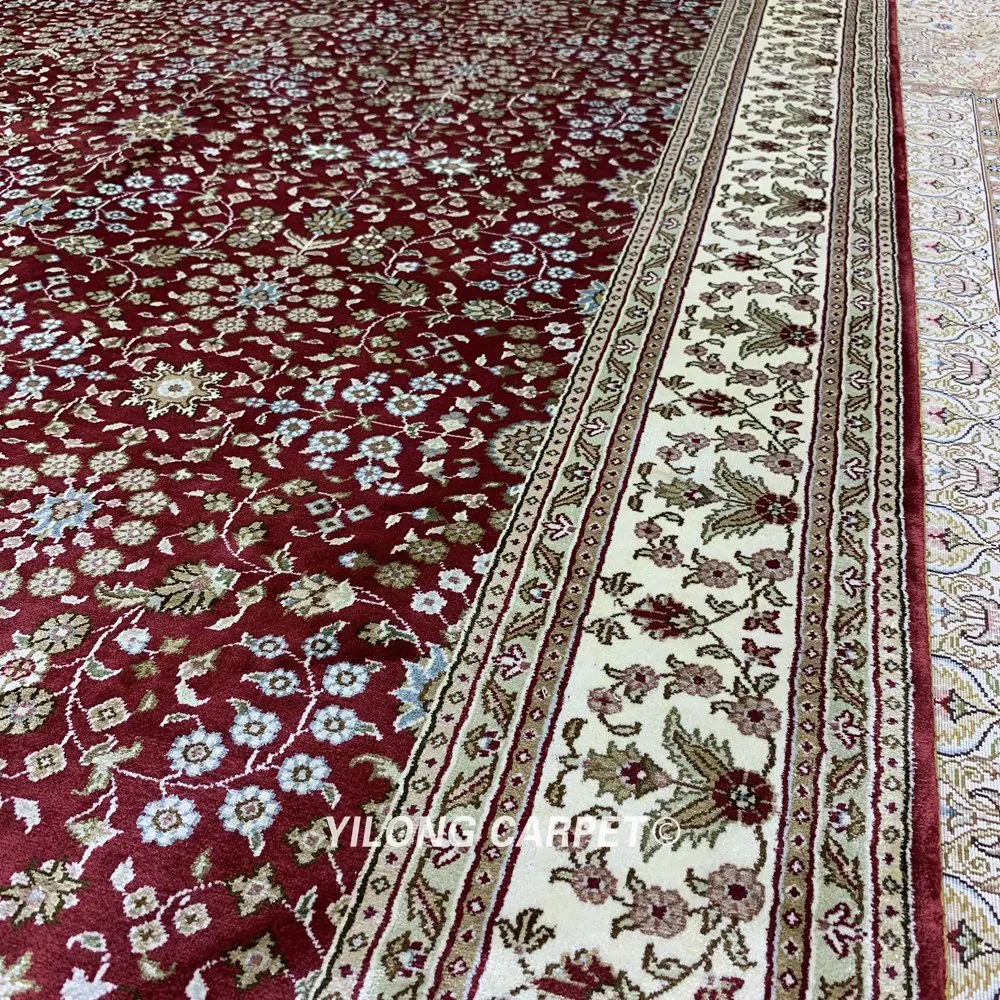 Yilong 4 5 'x 6 5' Кум шелковые ковры классические восточные персидские спальни