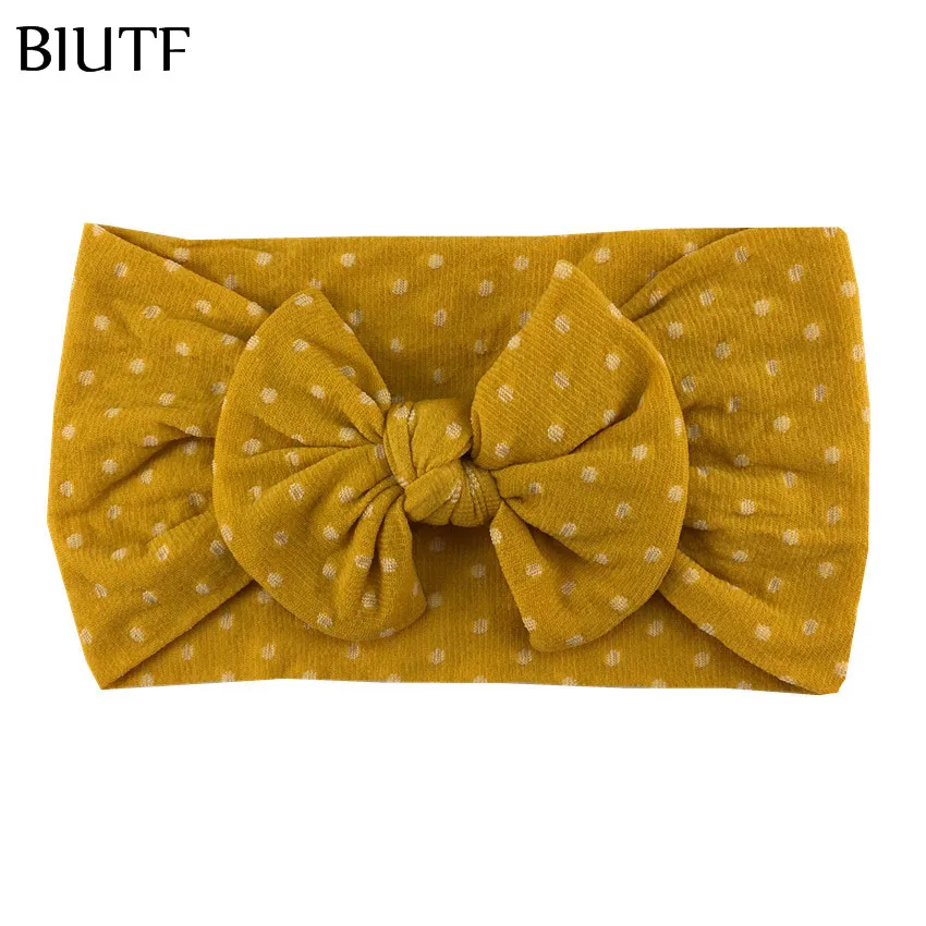 20 шт./лот DIY аксессуары для волос Широкая мягкая эластичная нейлоновая повязка в