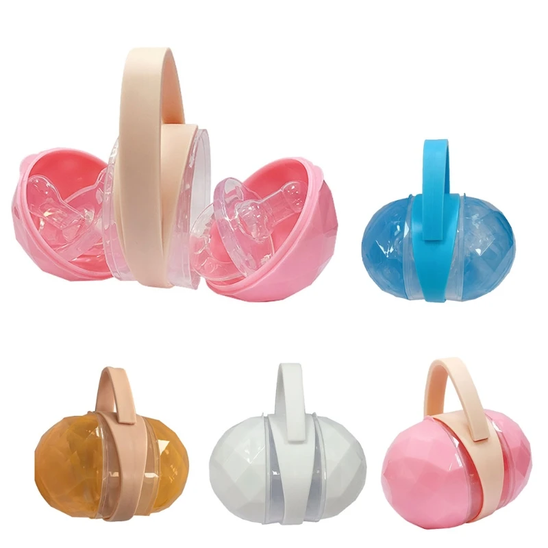Baby Pacifier Box PP Plastic Soother Container Holder Box Travel Storage Case