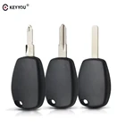 Корпус для дистанционного ключа KEYYOU, 10 шт., для Renault, Megane, Twingo, Clio, для Nissan Uncut NE73VA2VAC102, замена лезвия без кнопок, чехол