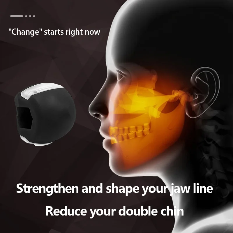 Массажер для лица и фитнеса мужчин тренажер челюсти мышц pop n go щеточка жевания