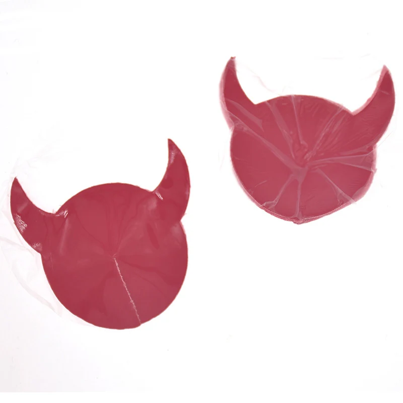 Сексуальная насадка на соски из бычьего рога многоразовые наклейки