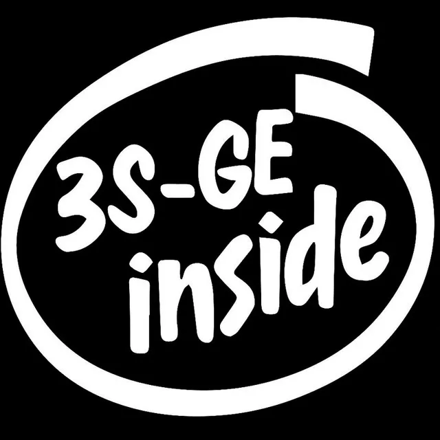 

15.5X14.4CM 3S GE INSIDE Originality Vinyl Decal Car Sticker Car-styling