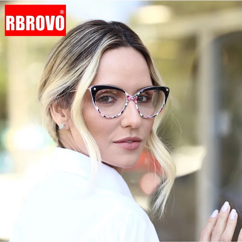 

RBROVO 2021 Ретро оправа для очков женские квадратные очки женские роскошные очки женские/мужские прозрачные очки для мужчин