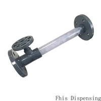 national standard flange joint transparent pvc pipe static mixer side inlet
