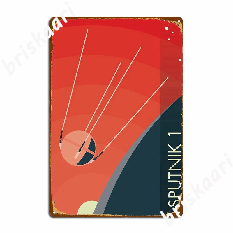

Sputnik 1 Metal Signs Cinema Kitchen pub Garage Funny Poster Tin sign Posters
